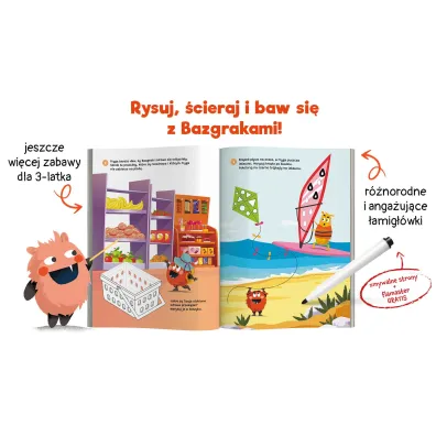 Bazgraki i nowe zabawy 3-latk�w. Kapitan Nauka. Bazgraki