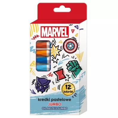 Beniamin Kredki pastelowe jumbo Avengers 12 kolor�w