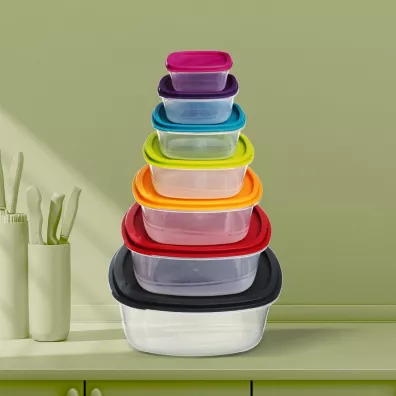 5five Simply Smart Zestaw pojemnikw na ywno Colors 7 szt.