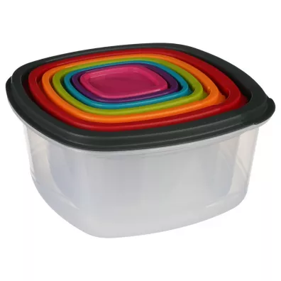 5five Simply Smart Zestaw pojemnikw na ywno Colors 7 szt.