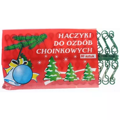 Arpex Haczyki plastikowe do ozd�b 60 szt.