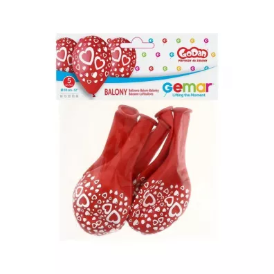 Godan Balony Premium Serduszka 5 szt.