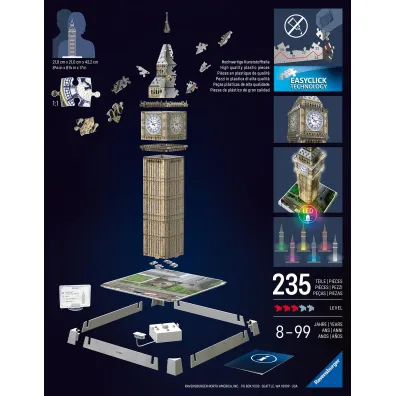 Puzzle 224 el. 3D Iconics Big Ben Ravensburger