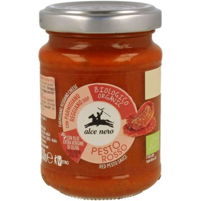 Alce Nero Pesto czerwone z suszonych pomidorw 130 g Bio