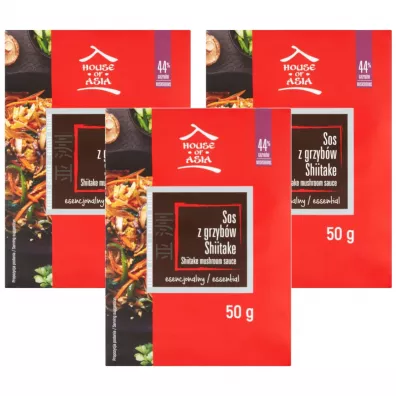 House of Asia Sos z grzybw Shiitake Zestaw 3 x 50 g