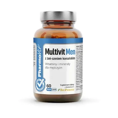 Pharmovit Multiwitamina (multivit men z �e�-szeniem korea�skim) dla m�czyzn Suplement diety 60 kaps.