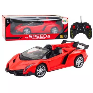 Auto sportowe RC 1:18 czerwone LeanToys
