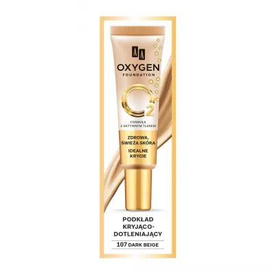 Aa Oxygen Foundation podk�ad do twarzy kryj�co-dotleniaj�cy 107 Dark Beige 30 ml