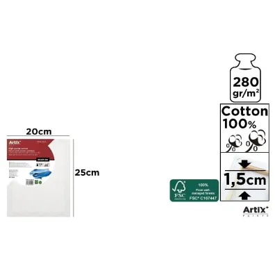 Artix Podobrazie 20x25x1.5cm, 280g