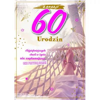 Armin Style KARNET URODZINY 60 B6 Z KOP AS GM-932 FOL