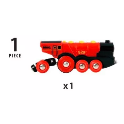 Lokomotywa klasyczna czerwona 33592 Brio