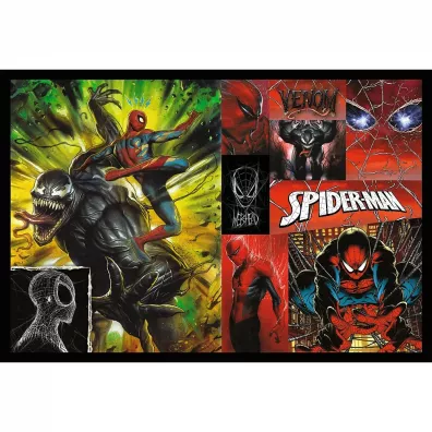 Puzzle 2x200 el. Dzie� i noc Spidermana Trefl
