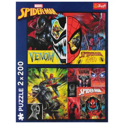Puzzle 2x200 el. Dzie� i noc Spidermana Trefl