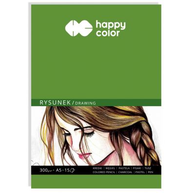 Фото - Папір Happy Color Blok do rysunku, Art, A5, 300g, 15 arkuszy