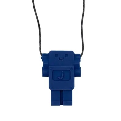 Jellystone Gryzak antystresowy naszyjnik - robot granatowy