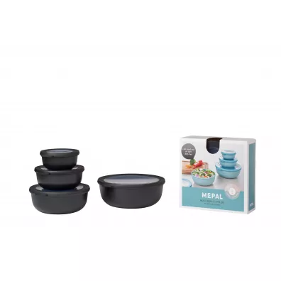 Mepal Zestaw 4 misek Cirqula okrga Nordic Black 350 ml + 750 ml + 1.25 l + 2.25 l