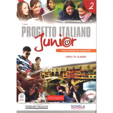 Progetto Italiano Junior 2 + CD audio (podr�cznik wieloletni) - Telis Marin