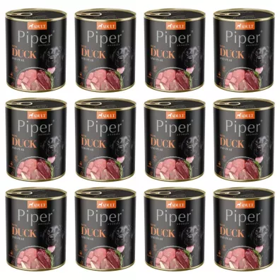 Piper Mokra karma z kaczk i gruszk dla psa Zgrzewka 12 x 800 g