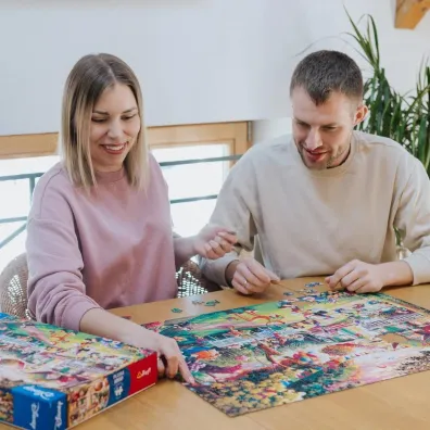 Puzzle 1000 el. Przyj�cie Myszki Mickey Trefl