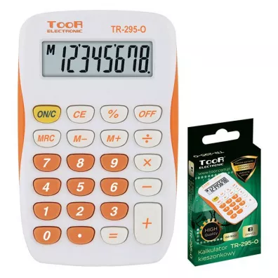 Toor Kalkulator kieszonkowy 8-pozycyjny TR-295-O