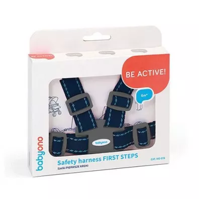 Babyono Szelki dla dzieci spacerowe i do wzka FIRST STEPS GRANATOWY