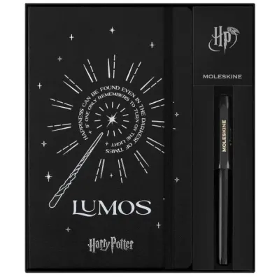 Moleskine Notatnik L HP Lumos + pi�ro kulkowe czarne