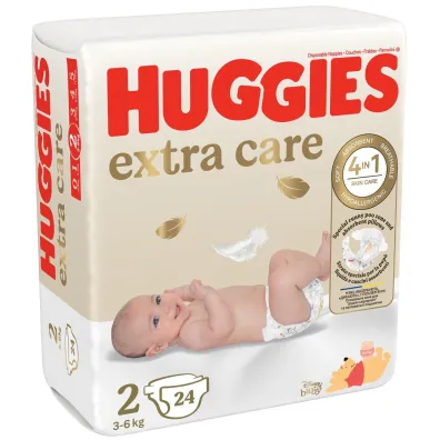 Huggies Pieluchy 2 (3-6 kg) Extra Care 24 szt.