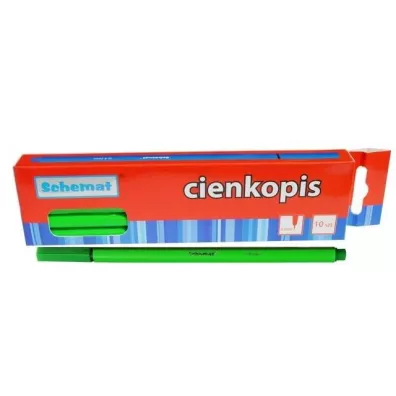 Schemat Cienkopis 0,4mm jasny zielony (10 szt)