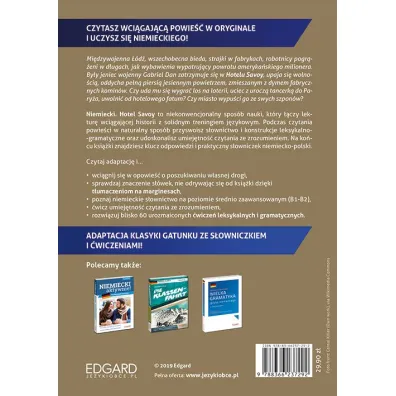 EDGARD. Niemiecki. Hotel Savoy. Adaptacja Klasyki z �wiczeniami. Poziom B1-B2