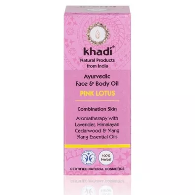 Khadi Ajurwedyjski olejek do twarzy i cia�a z r�owym lotosem 10 ml