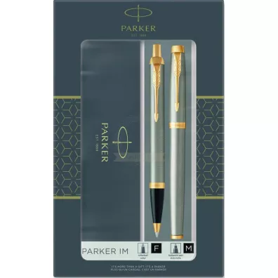 Parker Zestaw d�ugopis + pi�ro kulkowe IM metal GT 2093217