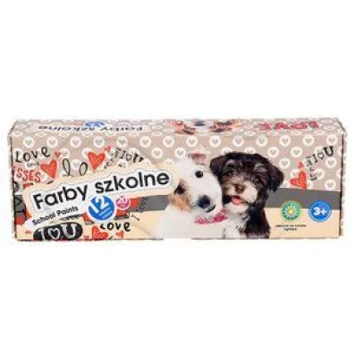 Astra Farby szkolne - Pieski, 12 kol x 20 ml