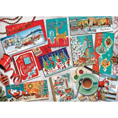 Puzzle 1000 el. Kartki �wi�teczne Cobble Hill