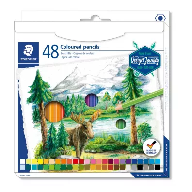 Staedtler Kredki o��wkowe Design Journey, sze�ciok�tne 48 szt.