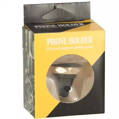 Uchwyt magnetyczny do telefonu holder samochodowy na kratk� wywiew z�oty