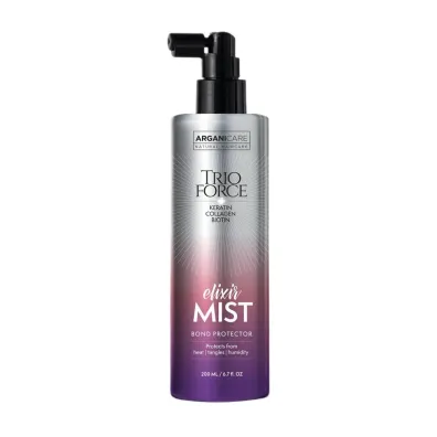 Arganicare Trio Force Elixir Mist spray termoochronny przeciw puszeniu si� w�os�w 200 ml