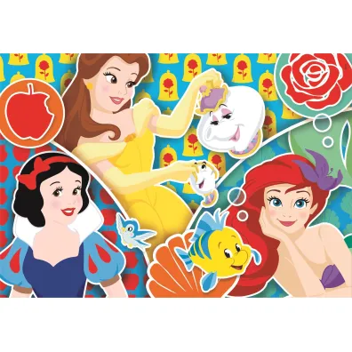 Puzzle 2x20 el. SuperColor. Ksi�niczki Clementoni