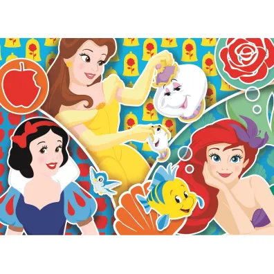 Puzzle 2x20 el. SuperColor. Ksi�niczki Clementoni