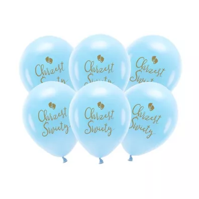 PartyDeco Balony Eco Chrzest �wi�ty b��kit 33cm