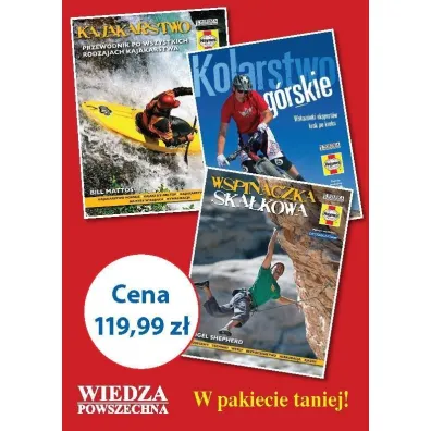 Pakiet: Kolarstwo g�rskie, Wspinaczna ska�kowa, Kajakarstwo