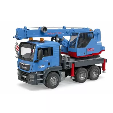 MAN TGS z d�wigiem - niebieski Bruder