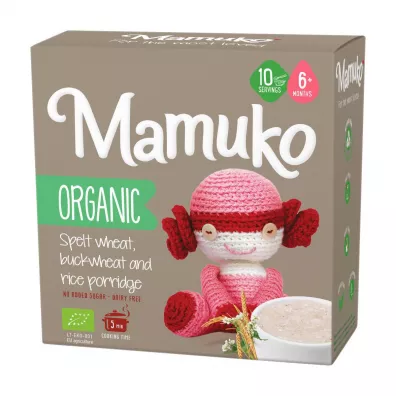 Mamuko Ekologiczna Kaszka Orkiszowo - Gryczano - Ryowa 200 g Bio