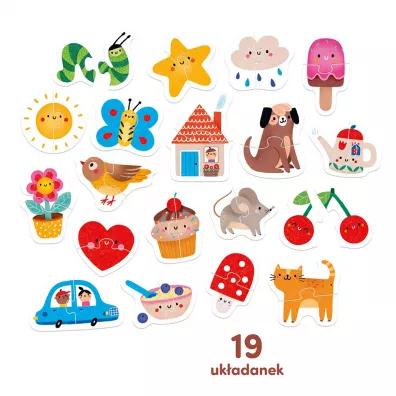 CzuCzu Moje pierwsze puzzle Do pary 15m+ Bright Junior Media