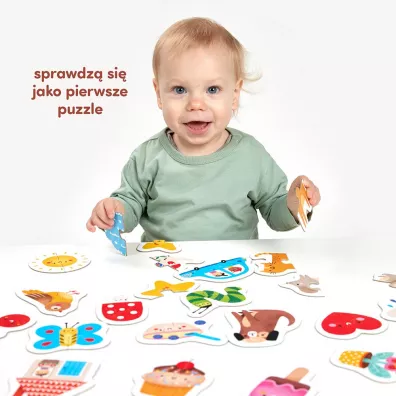 CzuCzu Moje pierwsze puzzle Do pary 15m+ Bright Junior Media