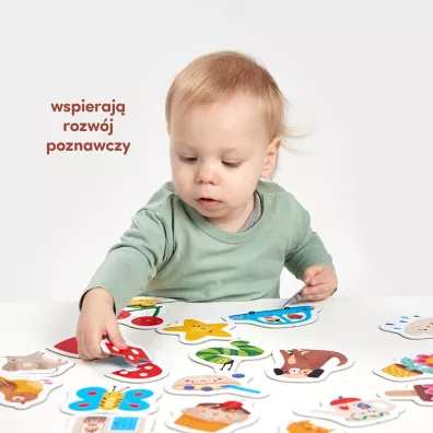 CzuCzu Moje pierwsze puzzle Do pary 15m+ Bright Junior Media