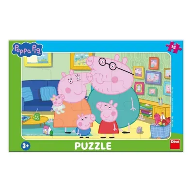 Puzzle ramkowe �winka Peppa Rodzina 15el Dino Toys