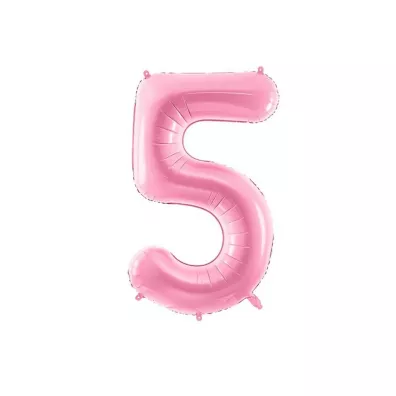 PartyDeco Balon foliowy 5 r�owy 86cm