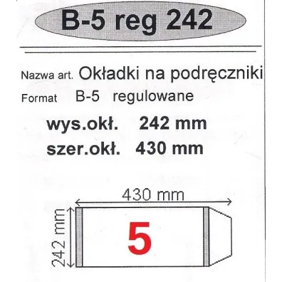 Narnia Ok�adka na podr�cznik B5 regulowana 50 szt.