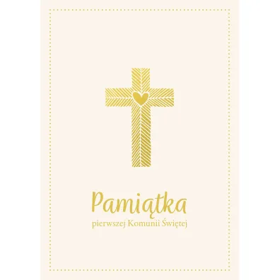 PAMIATKA KOMUNII 210X300 KRZYZ ZS