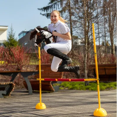 Hobby Horse Skippi. Ko� na kiju gniado-srokaty